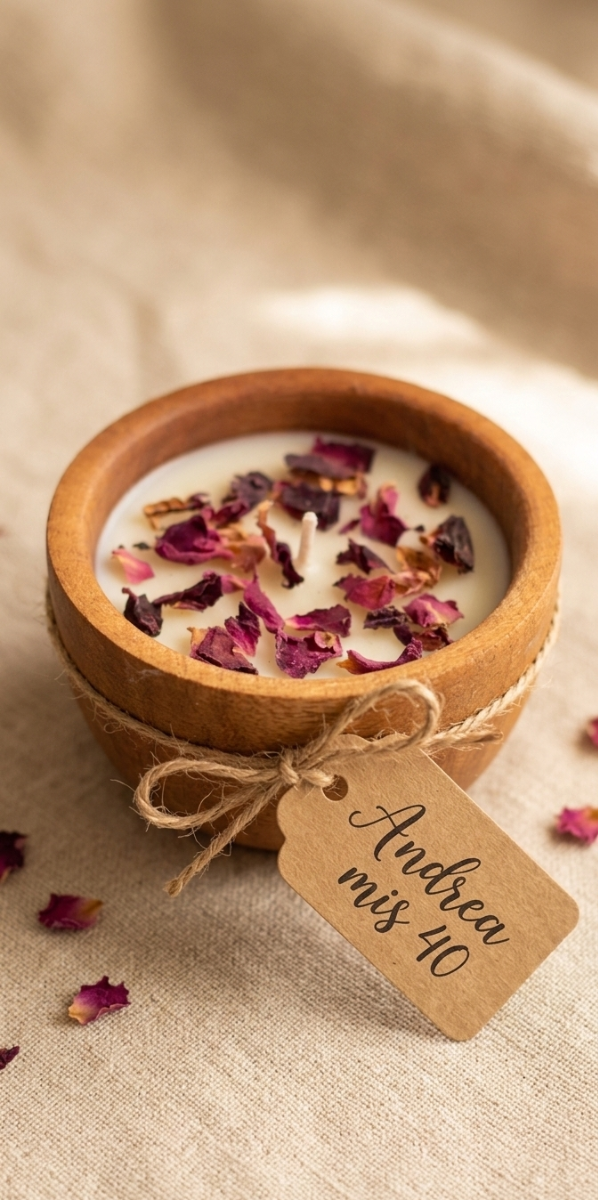 Producto - Vela en cuenco + Deco + tarjetita
