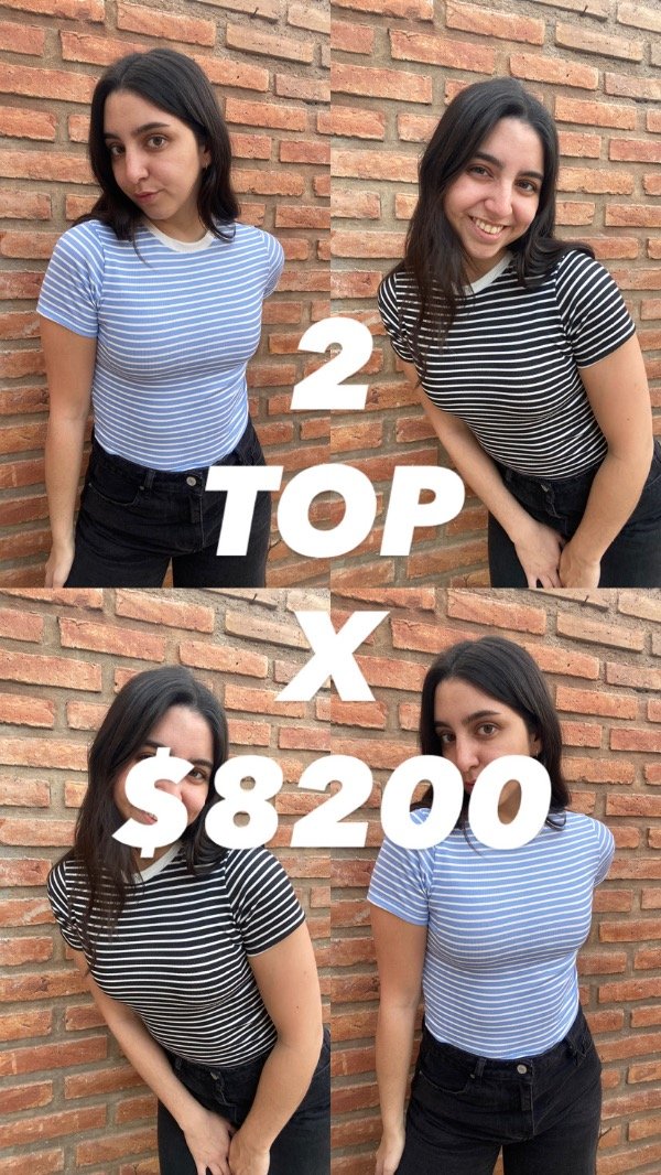 Producto - Promo 2 top rayados