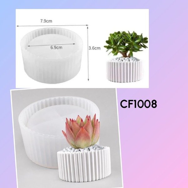 Producto - MACETA RAYADA CIRCUS - CF1008