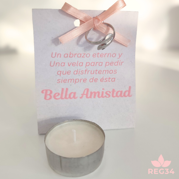 Producto - Una vela y un abrazo por nuestra bella amistad