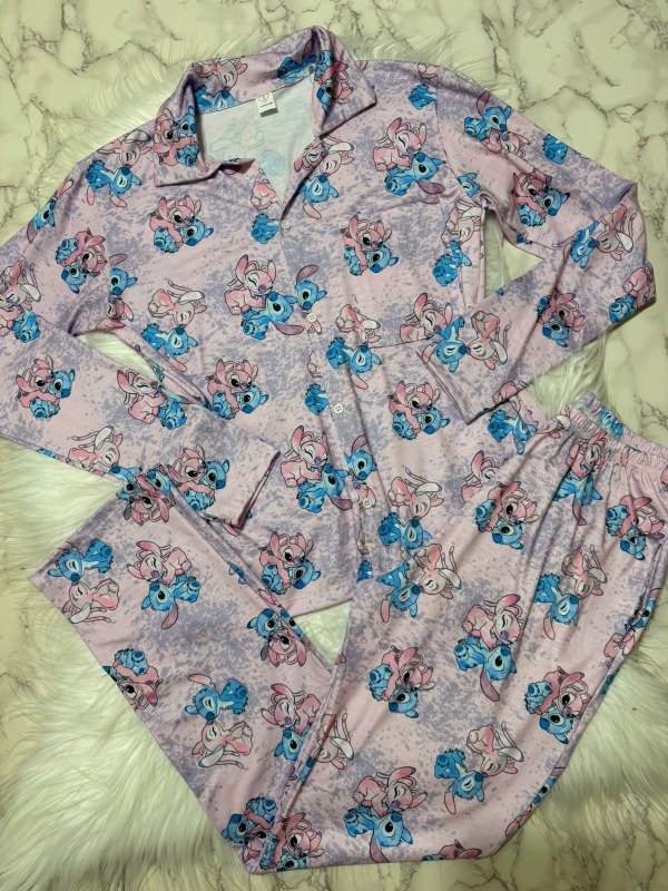 Producto - Camisero lycra manga larga - Stitch Y Angela Batik