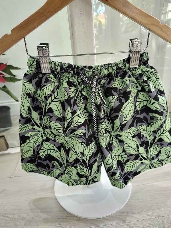 Producto - Short de baño nene hojas