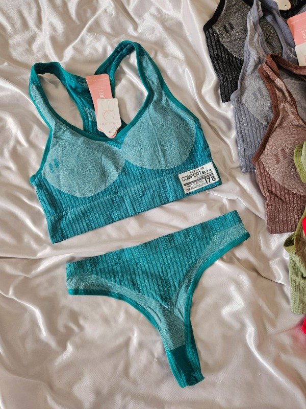 Producto - CONJUNTO DEPORTIVO AINSLIES SECRET (A46 Q) TURQUESA