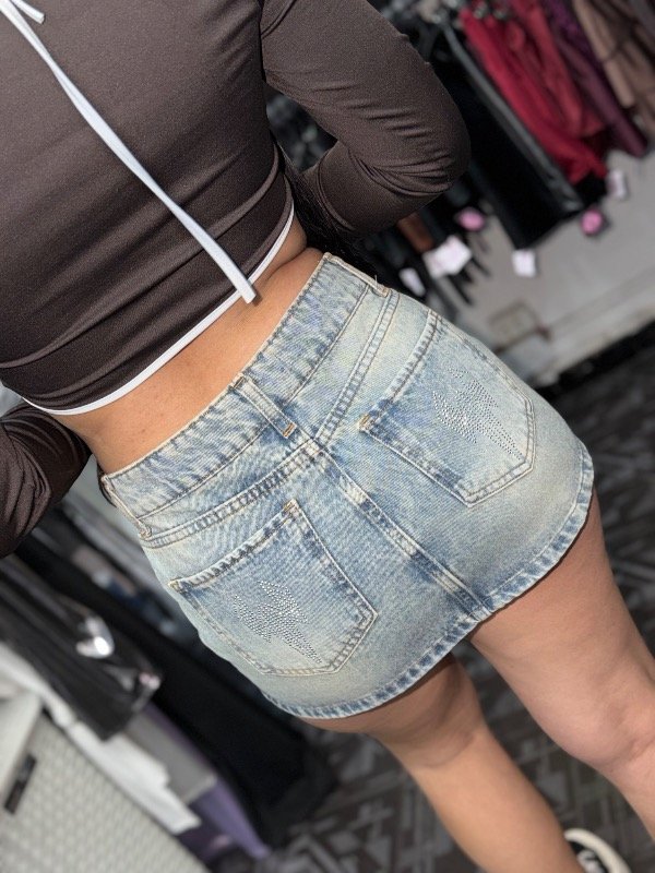 Producto - Mini de jeans strass - 4