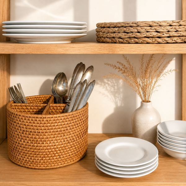 Producto - Organizador de Rattan Redondo - 1