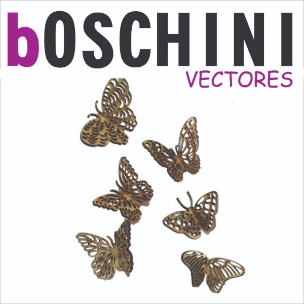 Producto - MARIPOSAS Y LIBELULAS 3D  - PACK VECTORES PARA CORTE LASER