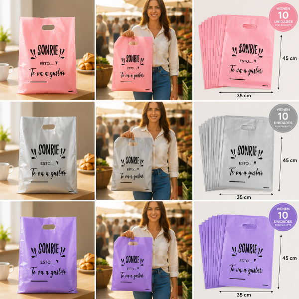 Producto - PACK DE 10 BOLSAS RESISTENTES 45X35 - 1
