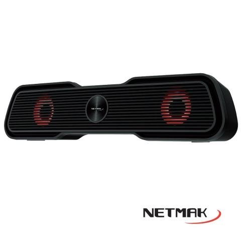 Producto - Barra De Sonido Rgb Netmak Hunter USB 2.0 Compatible Pc Consolas