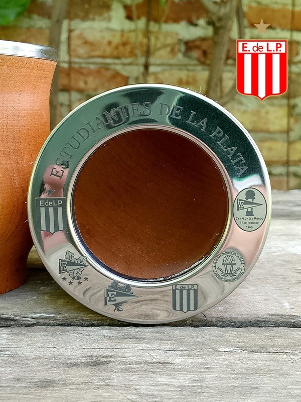 Producto - Mate Camionero ESTUDIANTES DE LA PLATA MOD. 2 + bombilla color