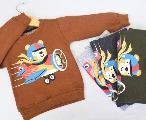 Producto - Buzo Oso Aviador - talle 2 y 3