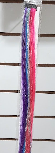 Producto - Extension Mechon Liso Tricolor Con Oropel - 1
