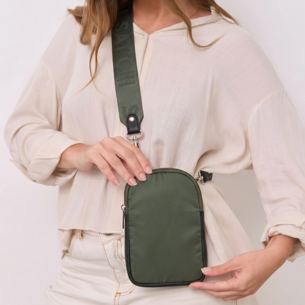 Producto - Porta celular tela verde - 0