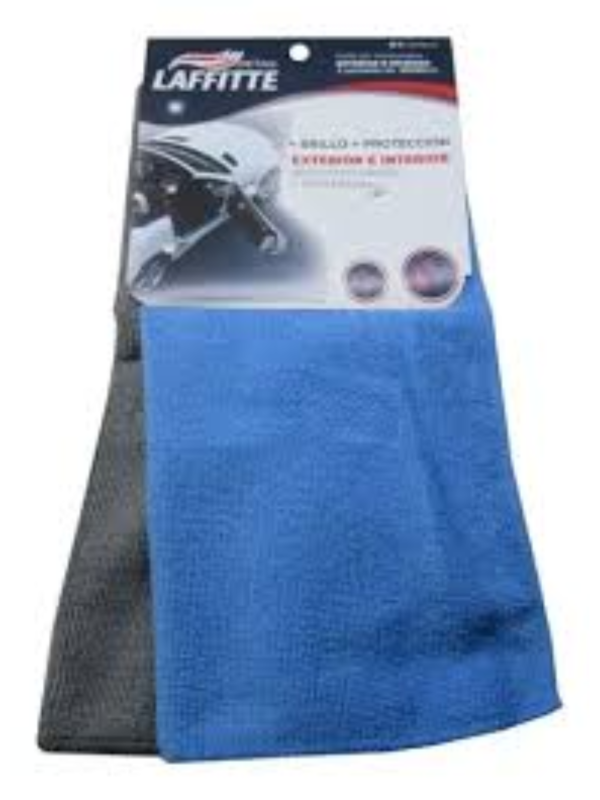 Producto - PAÑO DE MICROFIBRA 30x30 PACK x 2 PAÑOS GRIS-AZUL