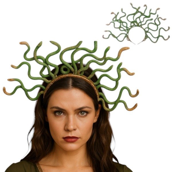 Producto - Vincha de Serpientes Medusa ( Premium )