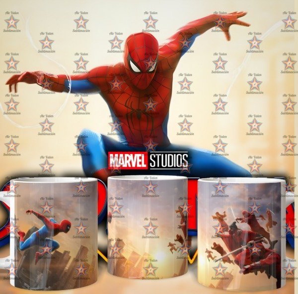 Producto - plantillas para taza de SPIDERMAN UN NUEVO DIA - 10
