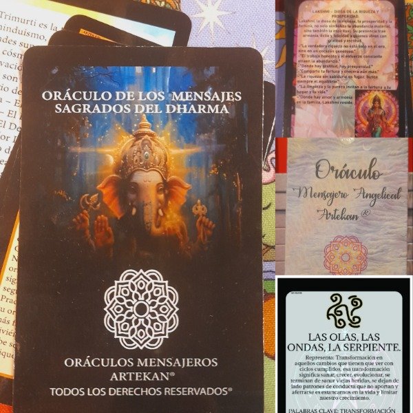 Producto - Pack 3 Oráculos- Angelical- Dharma- Brujas Artekan