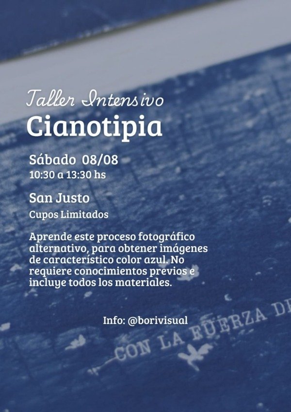 Producto - Taller Intensivo Cianotipia Presencial