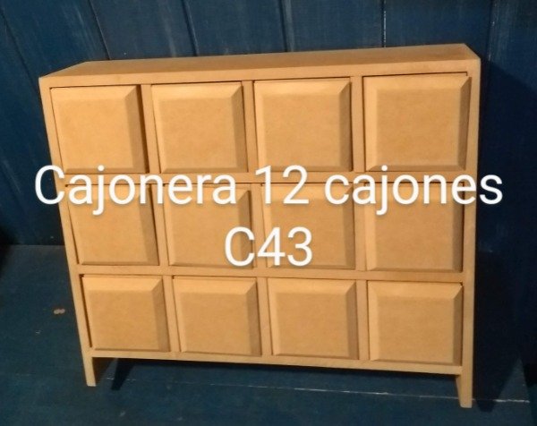 Producto - Cajonera de 12 biselada