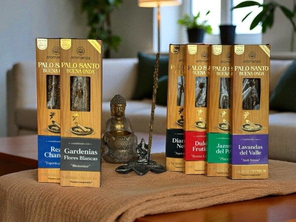 Producto - SAHUMERIOS AROMANZA PALO SANTO BUENA ONDA x1