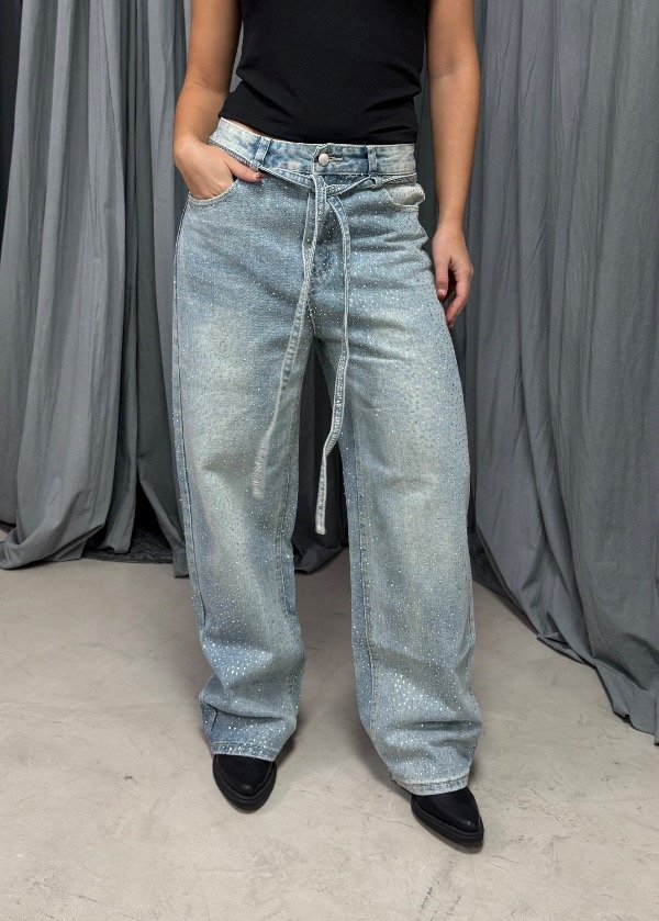 Producto - Wide Leg Strass Cordon Azul