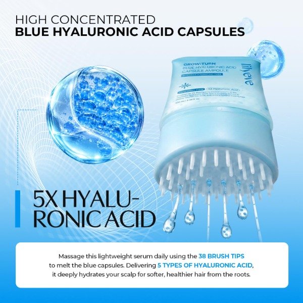 Producto - lilyeve Grow:Turn Blue Hyaluronic Acid Capsule Ampoule 100ml - 3