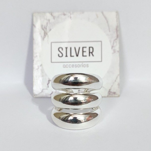 Producto - Anillo chunky triple talle17-18 AB