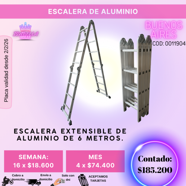 Producto - ESCALERA DE ALUMINIO BUENOS AIRES