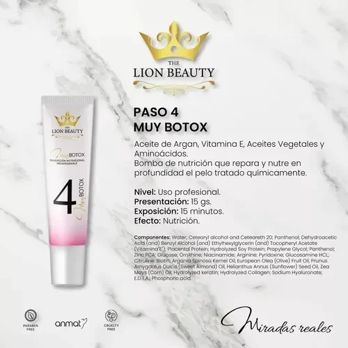 Producto - Paso 4 Muy Botox 15ml - The Lion Beauty