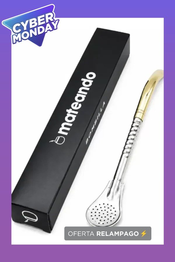 Producto - Bombilla Pico Loro Acero Pico Dorado - 0