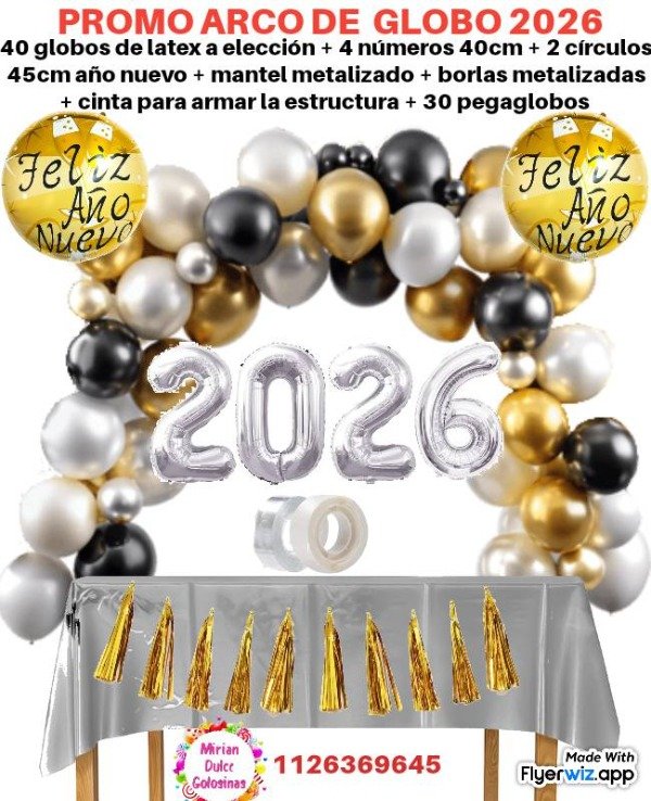 Producto - Promo arco de globos 2026
