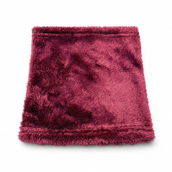 Producto - Cuello piel sintética bordo