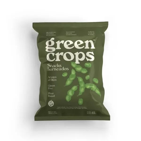 Producto - Snacks Green Crops de Arvejas al Dijon 45gr