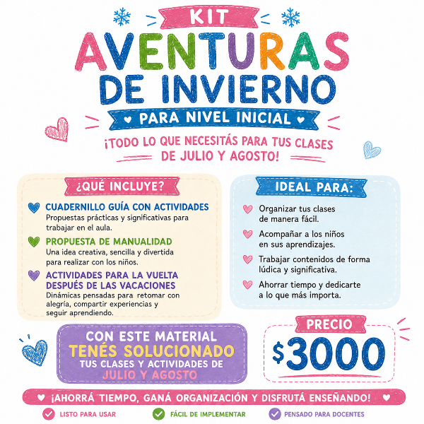 Producto - KIT "AVENTURAS DE INVIERNO" PARA NIVEL INICIAL!