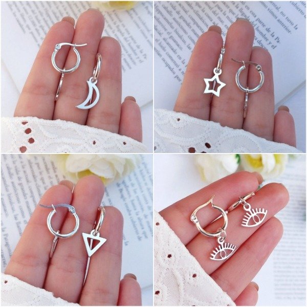 Producto - (2PAR) Argollitas ab figuras