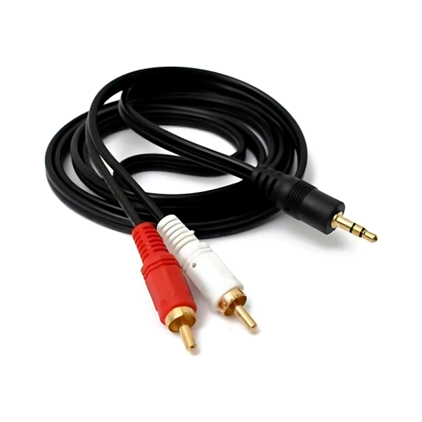 Producto - CABLE AUDIO 2 RCA M / 1 PLUG M 1.8 MTS OFF-CAB050 OFFICE
