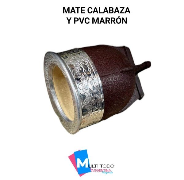 Producto - MATE CALABAZA Y PVC MARRÓN