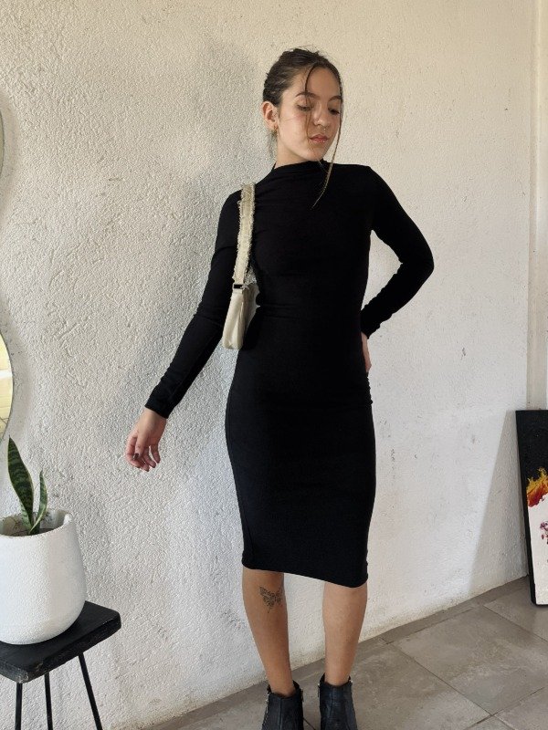 Producto - VESTIDO LARGO MORLEY NEGRO