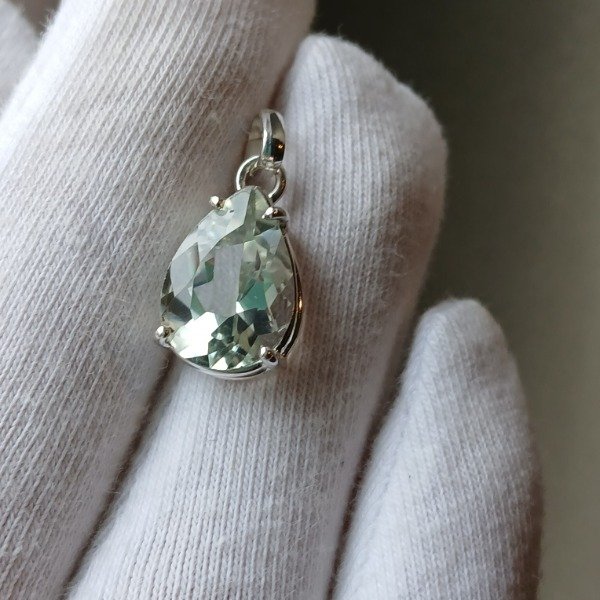 Producto - Dije Plata 925 prasiolita