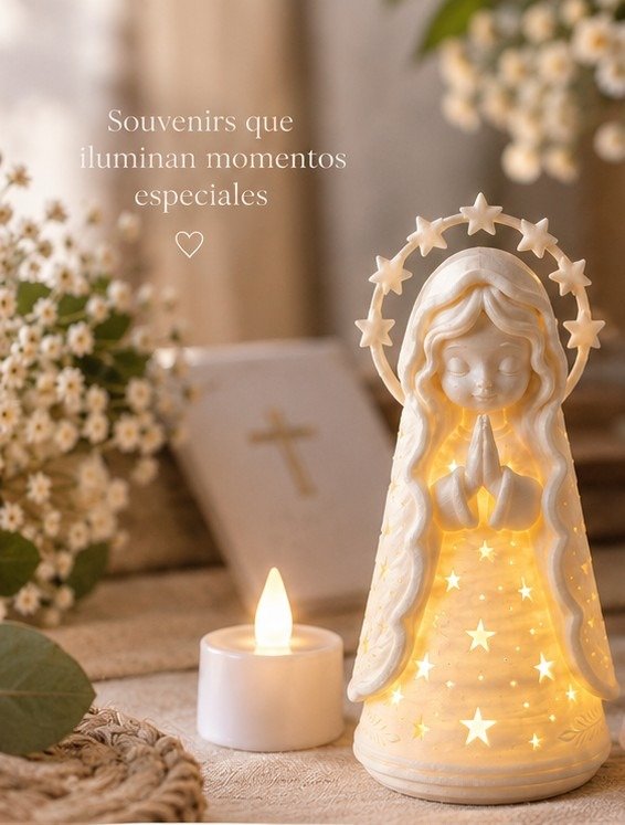Producto - Pack Virgencita Tótem con vela led Souvenir - 0