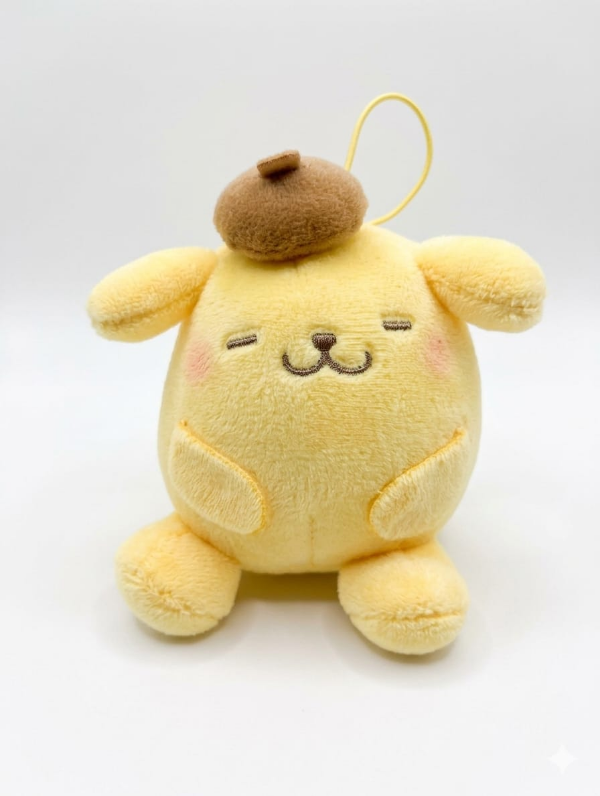 Producto - Peluche Colgante Original Pompompurin - Sanrio Furyu (11cm)