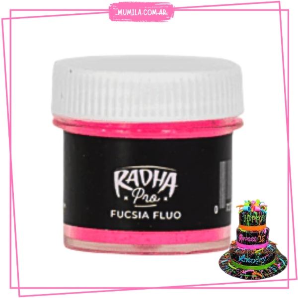 Producto - Colorante Fluo Radha Rosa Fucsia