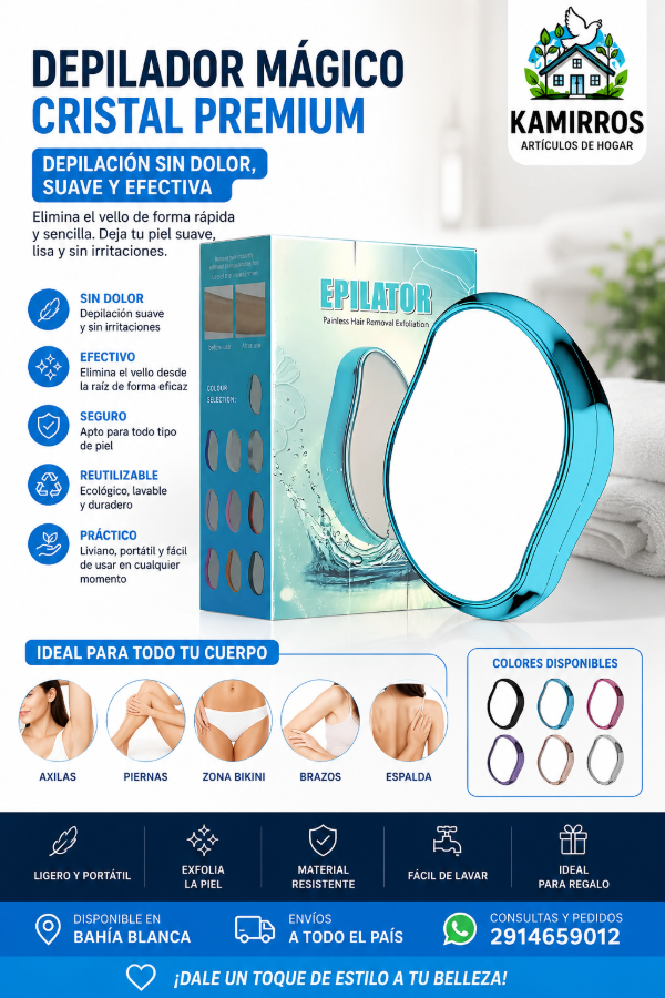 Producto - Depiladora Mágica Manual Magic Glass Epilator de Cristal Unisex