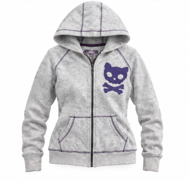 Producto - Zip emo Cat Skull UNIK - 0