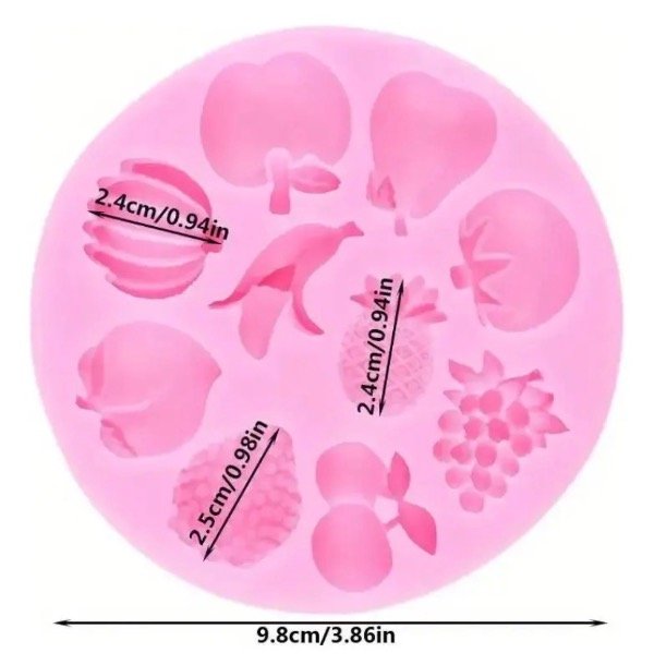 Producto - MOLDE SILICONA MIX 10 FRUTAS - 1