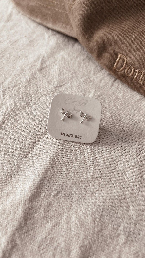 Producto - Aros CyR libélula plata