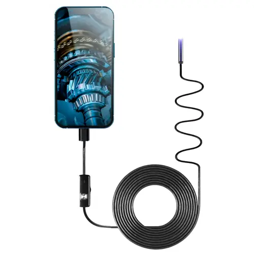 Producto - Camara Boroscopica HD p/Celular y PC -3.5mts -IP67 -luz led -cable magnetico