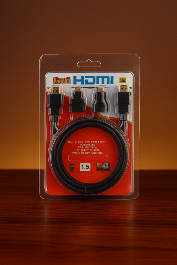Producto - Cable HDMI con Adaptador Micro + Mini HDMI 1.5 HDTV