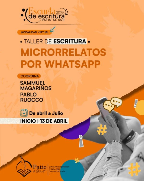 Producto - TALLER DE MICRORRELATOS POR WHATSAPP