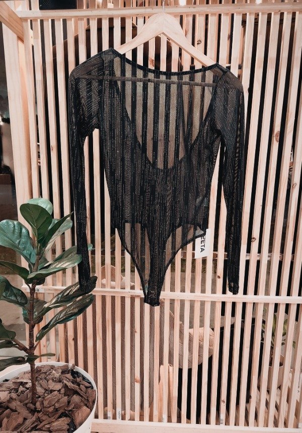 Producto - Body brillos espalda U (por talle)