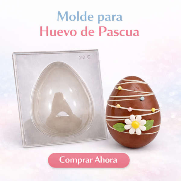 Producto - Molde acetato Huevo liso número 22  27x16cm. Paq. x 10 moldes